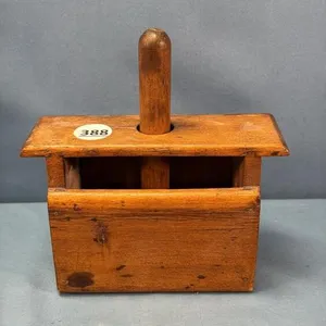 WOODEN BUTTER PRESS