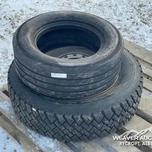 (2) MISC TIRES W/ (1) RIM