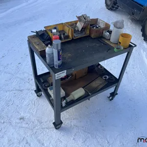 Metal Cart w/ Machine Shop Parts
 UNRESERVED