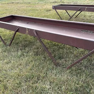 10’ metal feed trough (A)