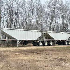 2008 Lode King 28 ft Tri/A Super B-Train Lead Grain Trailer