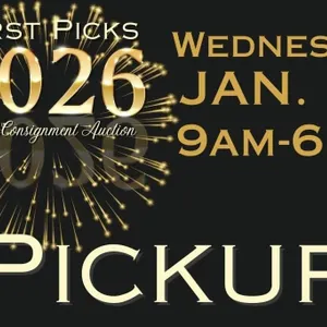 Pickup Thursday, January 29, 2026 (9am-6pm)