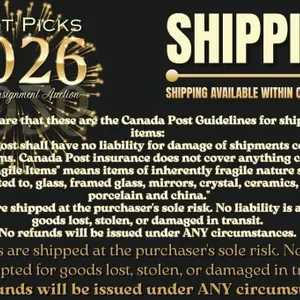Offered within Canada Only- US BIDDERS SEE BELOW