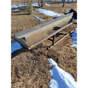 15' Feed Trough - 2.5" Steel Frame & Skids