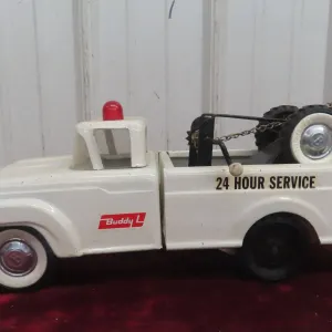 Buddy L Little Beaver Pressed Steel Tow Truck, C. 1960s, 13 1/2" Long