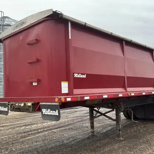 1999 Midland 32’ tandem axle end dump grain trailer, SAFETIED, VIN# 2M9B2R5C2XR018085, OWNER: Fingas Farms LTD  *SAFETIED*, SELLER: FRASER AUCTION LTD