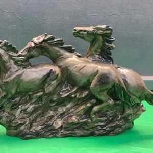 CERAMIC TRIO OF HORSES