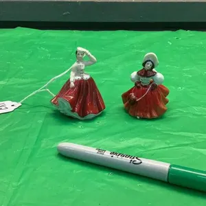 (2) MINIATURE ROYAL DOULTON FIGURINES