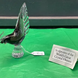 CAITHNESS  GLASS PHEASANT.  PURPLE BODY