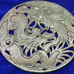 5 inch Chinese Jade Carved Panel