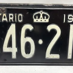1959 Ontario License Plate