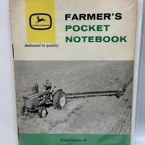 John Deere Farmers Pocket Notebook tractor ad