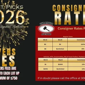 Buyer's Premium/Commission Rates 2026