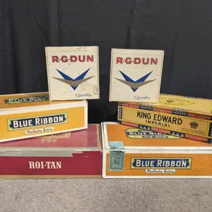 6 cigar boxes