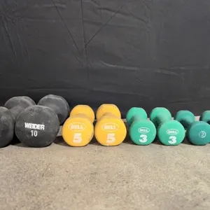 Set of dumbbells - 10, 5, 3 and 2 lbs