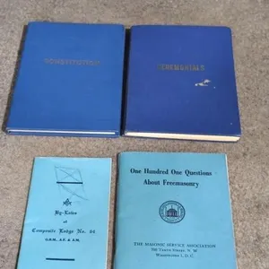4 Masonic Lodge Manitoba Books ca 1960