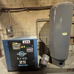 Kaishan KRSB 25 Single Rotary Compressor w/ Tank
 UNRESERVED