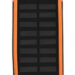 Solar Power Bank with 61200mAh Capacity Orange