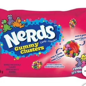 Nerds Gummy Clusters Candy Bulk Pack, 20 Bags of 45g Each