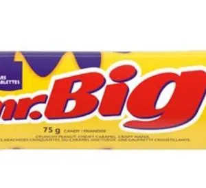 Lot of 12 Cadbury Mr. Big Candy Bar Chocolatey King Size 75 g