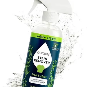 Lot of 2 Puracy Stain Remover, Natural Based Travel and Laundry Stain Cleaner Unscented (Stain Remov