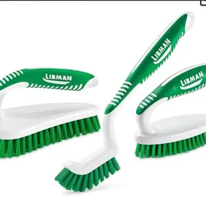Liman Bristle Brush Set With Ergonomic Plastic Handles – Set of 3