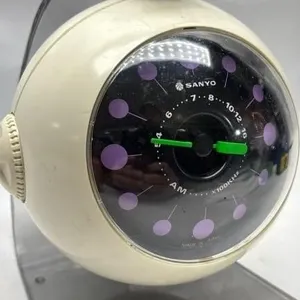 Vintage Sanyo Clock Radio Hanging Space Age