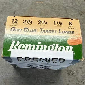 (25) Remington 12 Ga 8 Shot Cartridges