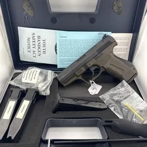 Walther P99 9MM
One 15 round clip, one 16 round