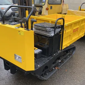 SDLANCH SDLD25 YELLOW RIDE ON GAS POWERED MINI CRAWLER DUMPER, 3 SPEED WITH 9"