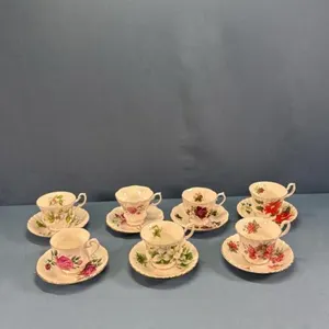 (7) ROYAL ALBERT CUPS & SAUCERS