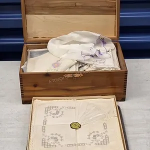 Vintage Box & Hankies Lot