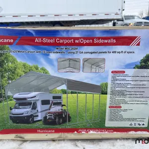 Hurricane Steel Carport w/ Open Sidewalls (20'x20')
 UNRESERVED