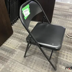 (10) Black Folding Chairs
 UNRESERVED