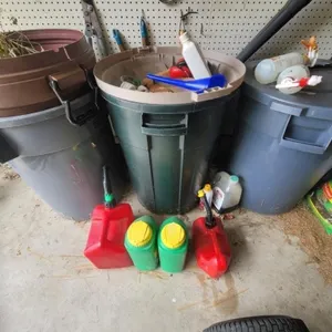 Gas Can - Red, Green, Yellow, Spout Included