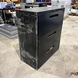 3-Drawer Black Cabinet w/ Misc. Items
 UNRESERVED