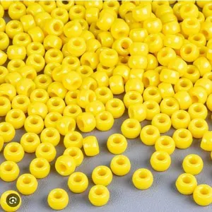 Bulk Yellow Pony Beads 2×1000