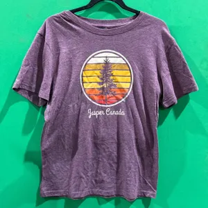 Initial Attraction Jasper Canada T-Shirt in Purple, Size P/S