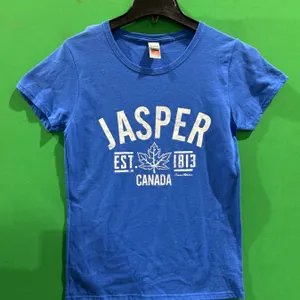 Heavy Cotton Jasper Canada Blue T-Shirt, Size Small