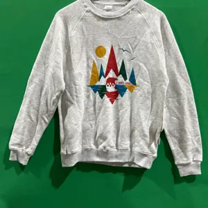 Lago Apparel Co. Adult Basic Crew Sweatshirt, Size M, Ash Color
