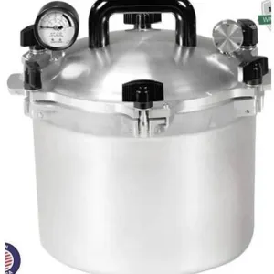 All American Model 910 Heavy Cast Aluminum Pressure Canner/Cooker, 10.5 Quart