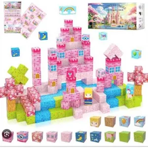 200-Piece Princess Castle Magnetic Block Cube Set