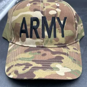 Army Camo Cap with Adjustable Strap
