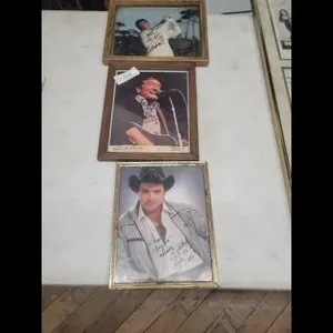 Autographed Photos - Boxcar Willie & Mickey Gilley