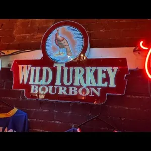 Wild Turkey Bourbon Sign - Illuminated, Bar Decor