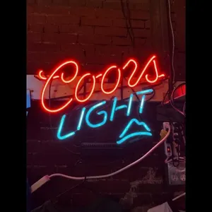 Coors Light Neon Sign - Bar Decor, Beer Collectibl