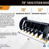 2025 ARTEER RR-78W 78 in Skid Steer Root Rake (Unused)