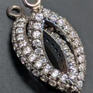 (3.5G), LINK BLACK RODIUM CZ PENDANT