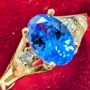 10K(1.7G), TANZANITE (0.8CT), DIAMOND (0.04CT) RING SIZE 7) APPRAISED INSURANCE VALUE $1285