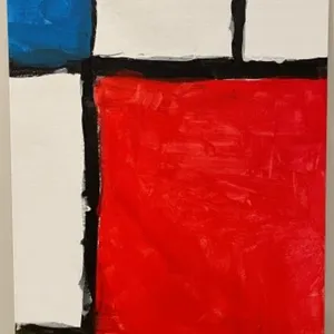 5Original Painting by Lewis - Grade 2. Yellow,